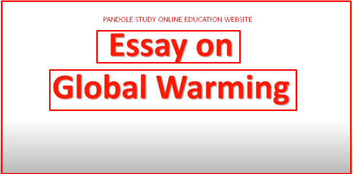 global warming model essay